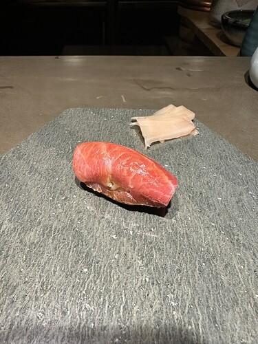 Seared fatty tuna