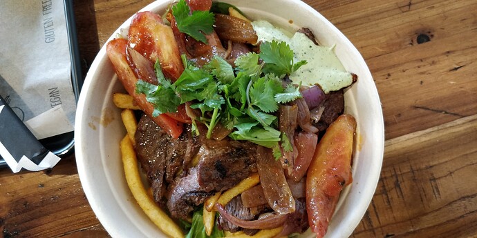 Saltado Peruano with Steak