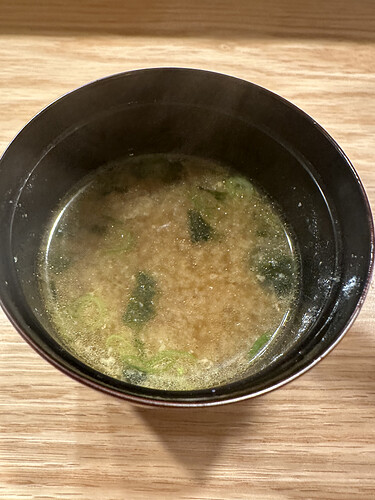 Miso with fish bones and shrimp heads