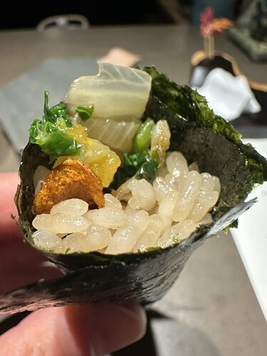 Seasonal vegetable roll
