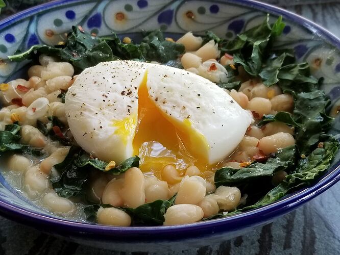 Beans & Greens Broken Yolk