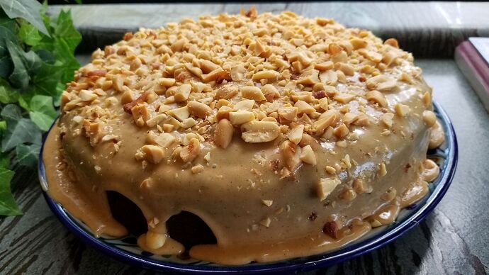 Chocolate Cake with PNut Butter Icing