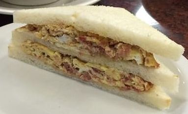 DFC beef egg sandwich